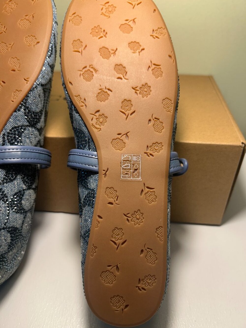 Coach Women's Mary Jane In Crystal Signature Denim - Picture 14 of 16